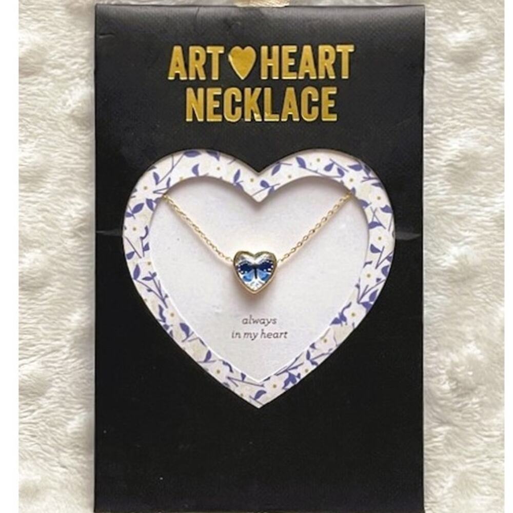 Always in My Heart, Gold Art 18" Heart Necklace by Demdaco-NEW